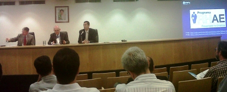 Mesa de apresentação do Encontro 